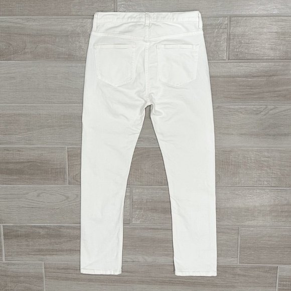 Everlane The Original Straight Leg Jean in Bone Ivory Off-White Denim Size 25 - Picture 3 of 14